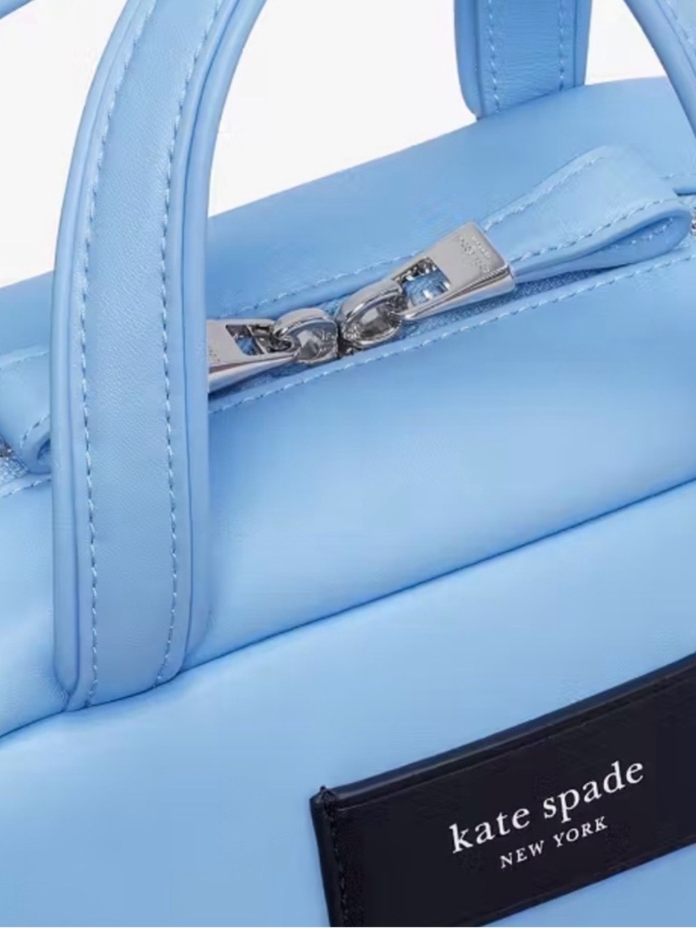 Kate Spade Puffed Crossbody Satchel. Perfect for summer! Soft & supple leather! - Picture 10 of 15